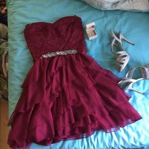 HOCO SALE MUST GO fuchsia homecoming dress